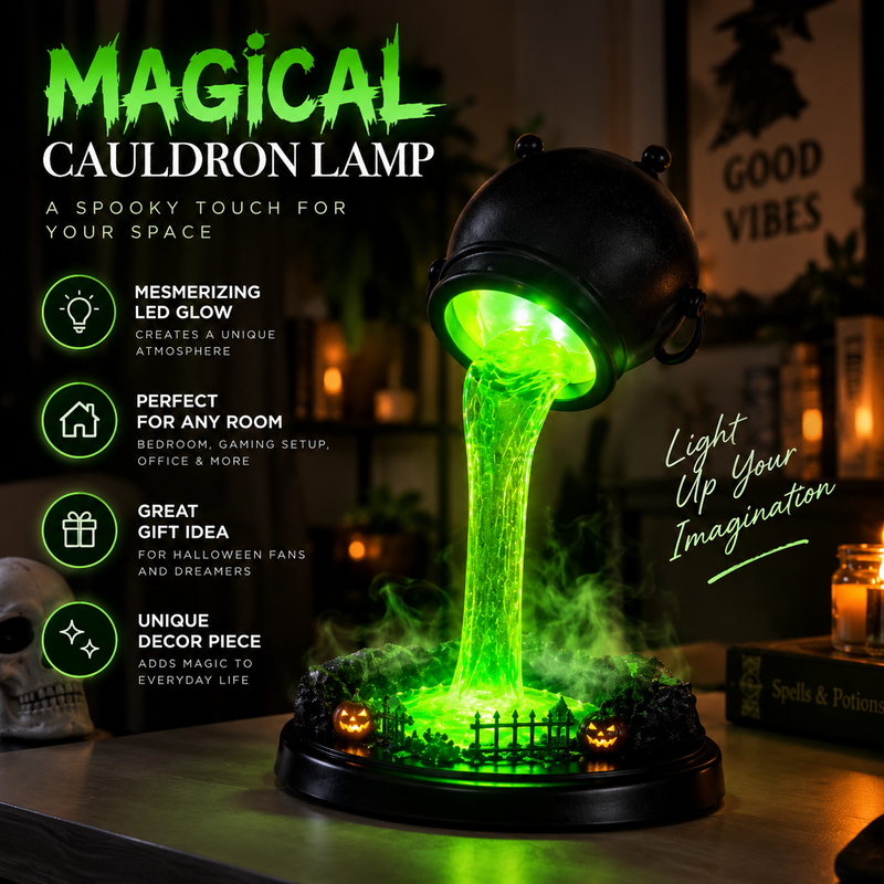 Witch Cauldron Lamp By Luera